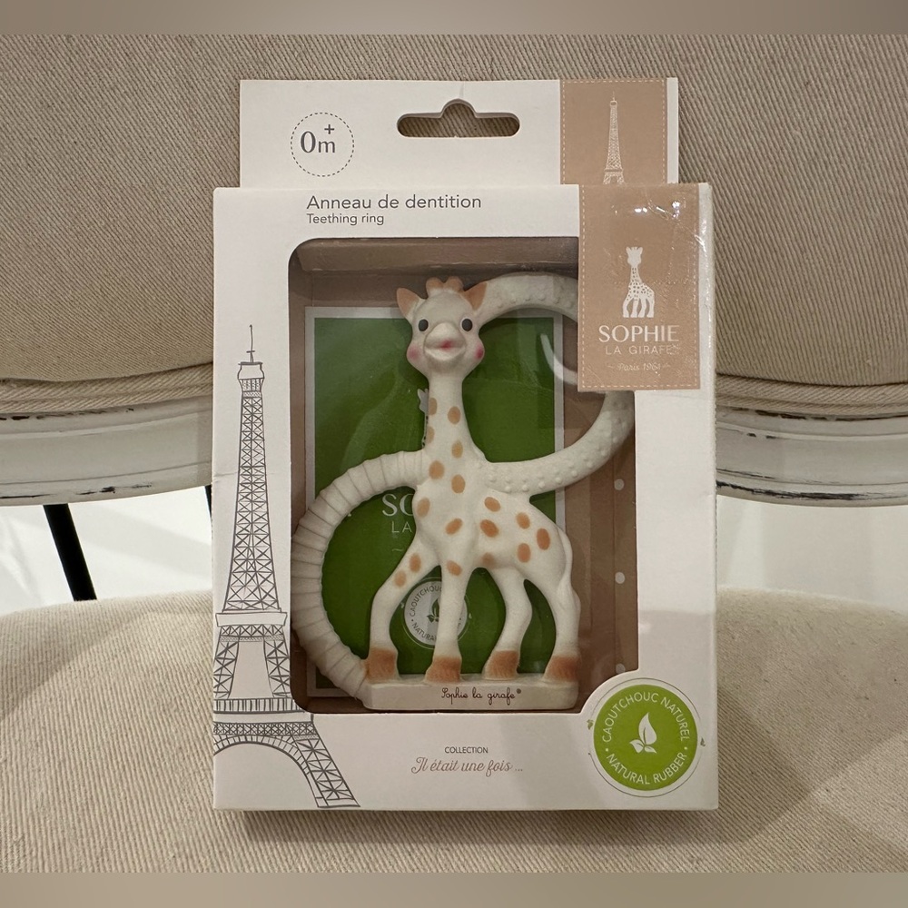 Sophie la Girafe Teething Ring Made in France NWT